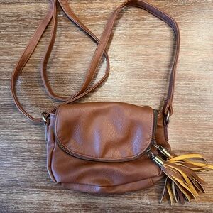 Brown Leather Crossbody Bag